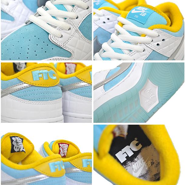 NIKE SB DUNK LOW PRO QS FTC lagoon pulse/metallic silver dh7687-400 ナイキ スケートボーディング ダンク ロー プロ QS スケボー スニーカー 銭湯の画像