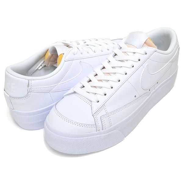ブレーザー NIKE WMNS BLAZER LOW PLATFORM white/wht-wht-black