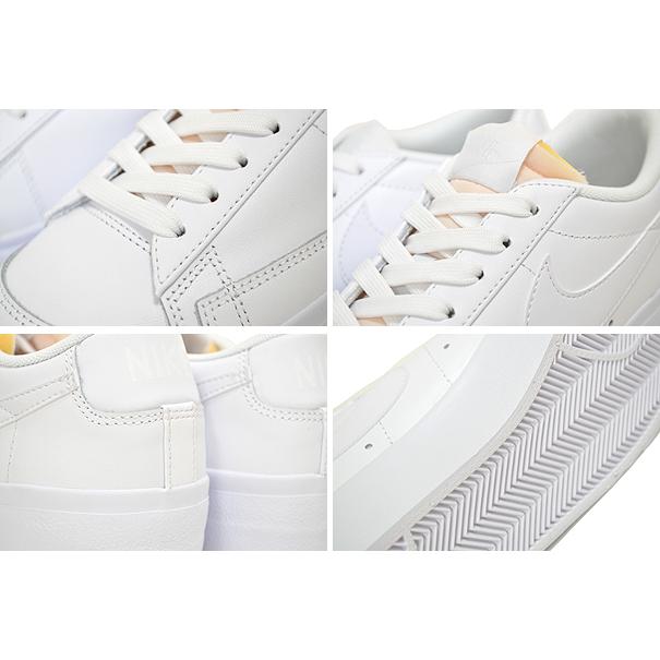 ブレーザー NIKE WMNS BLAZER LOW PLATFORM white/wht-wht-black