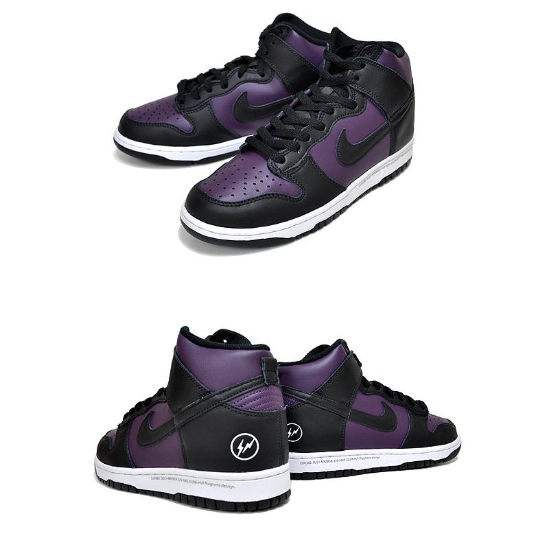 ダンク(NIKE) NIKE DUNK HI FRAGMENT DESIGN wine/black-white ダンク(NIKE) NIKE DUNK HI FRAGMENT DESIGN wine/black-white