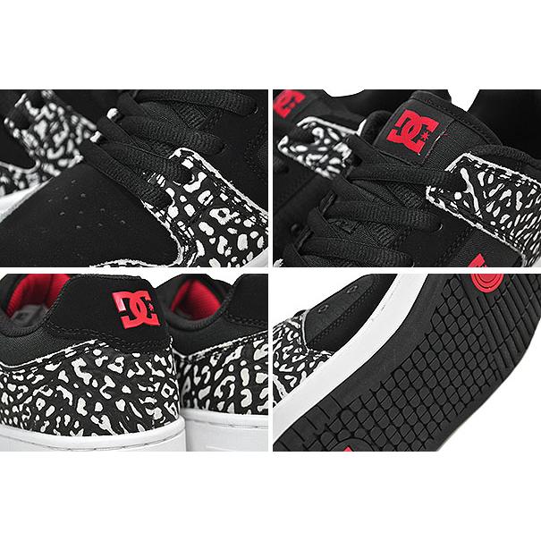 DC SHOES MANTECA 4 M SHOE BLACK/RED PRINT dm224003-bep ADYS100767 ディーシーシューズ マンテカ 4 SE スニーカー ブラック エレファント スケート｜limited-edition｜04