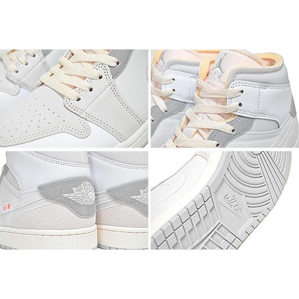 エア ジョーダン 1 NIKE AIR JORDAN MID SE CRAFT white/neutral grey