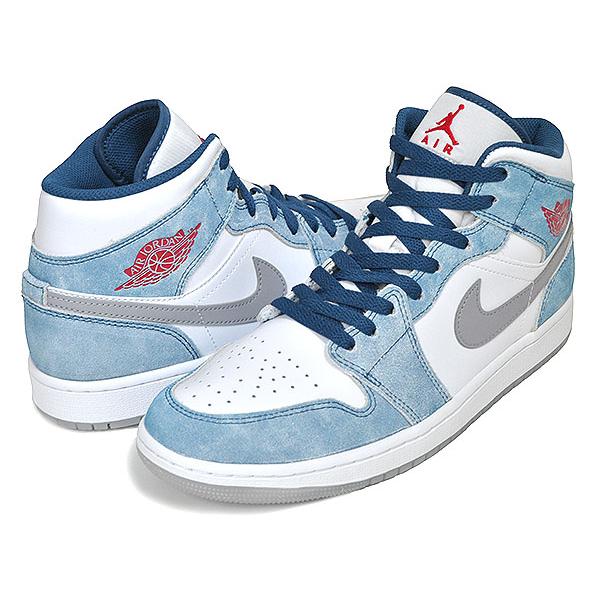 エア ジョーダン 1 NIKE AIR JORDAN MID SE french blue/fire red