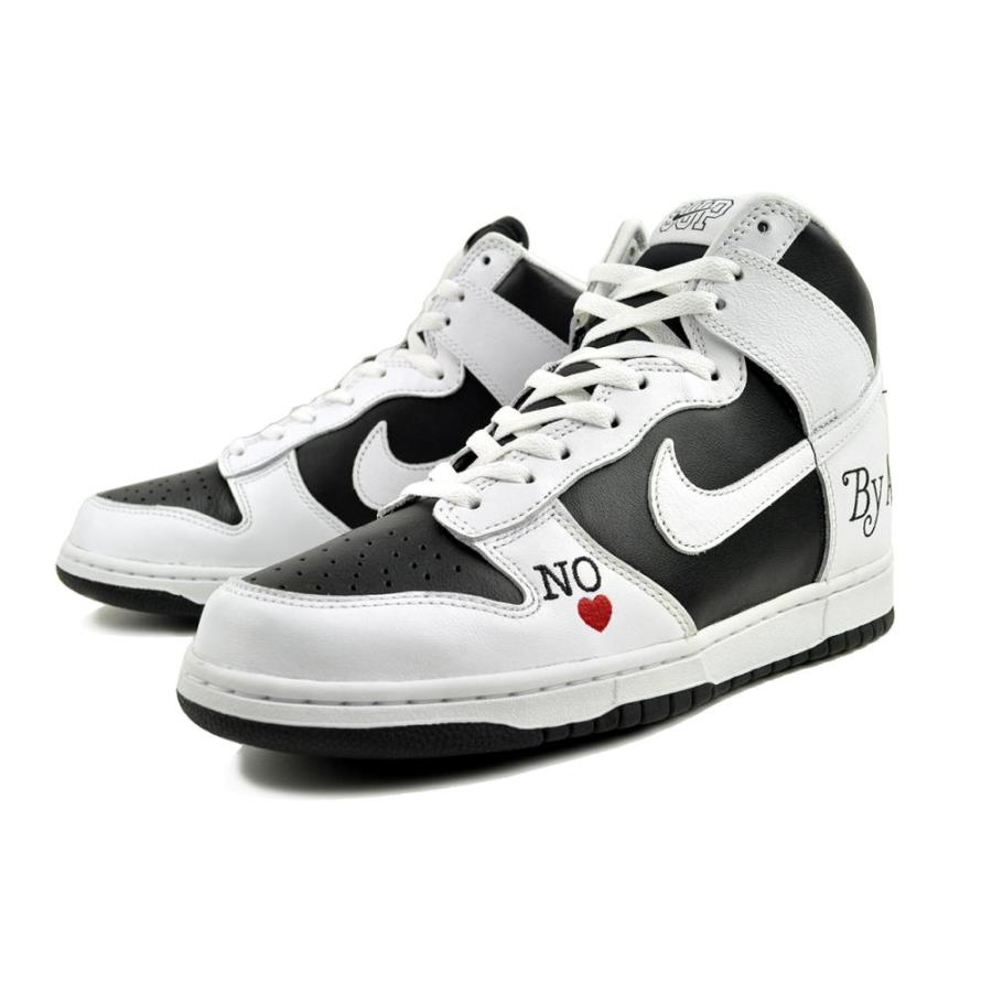 NIKE × Supreme / DUNK HIGH OG QS_ダンク ハイ オリジナル クイックストライク/26cm/WHT NIKE（ナイキ） NIKE SB DUNK HI OG QS SUPREME By Any Means black