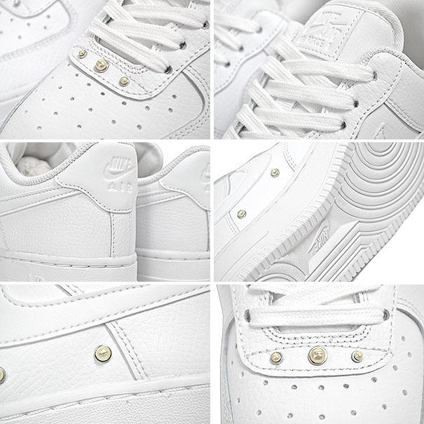 NIKE WMNS AIR FORCE 1 07 SE white/wht-metallic silver dq0231-100