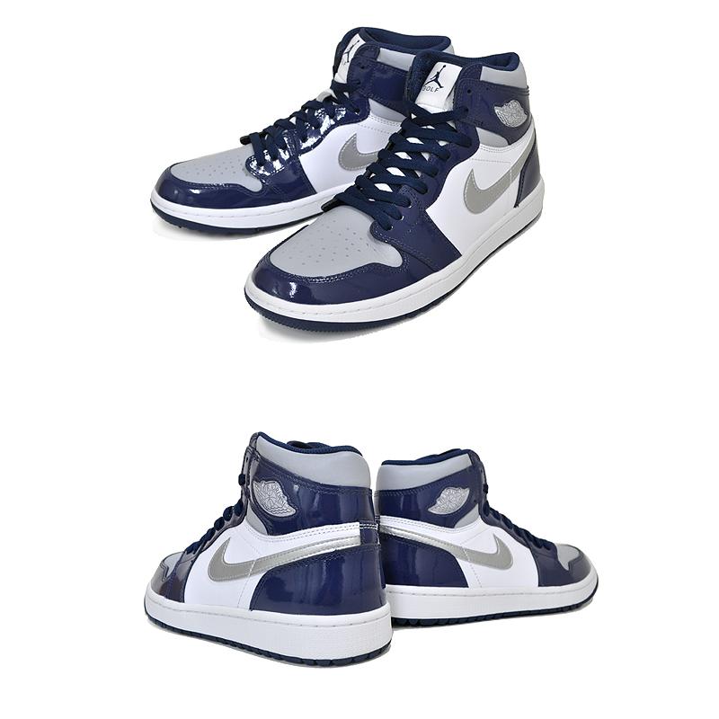 Jordan NIKE AIR JORDAN 1 HIGH GOLF white/metallic silver dq0660