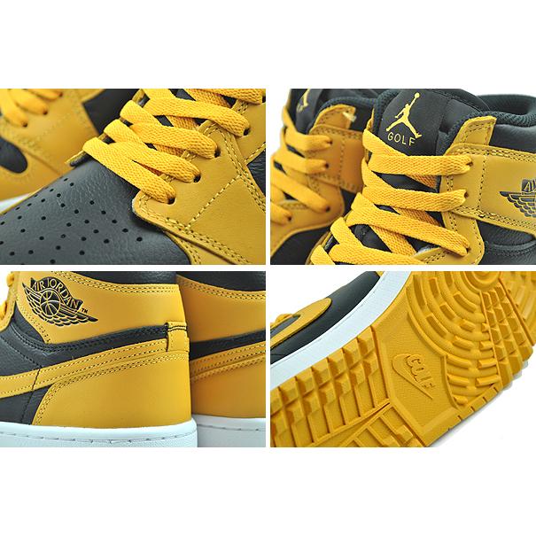 エア ジョーダン 1 NIKE AIR JORDAN HIGH GOLF pollen/black-white
