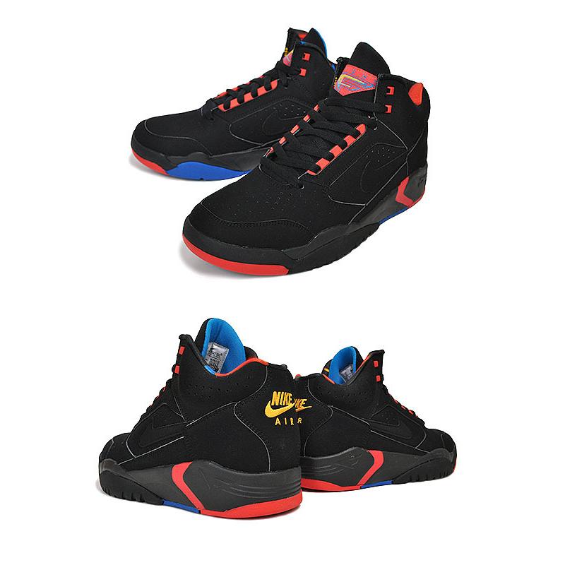 NIKE（ナイキ） NIKE AIR FLIGHT LITE MID black/black-team orange