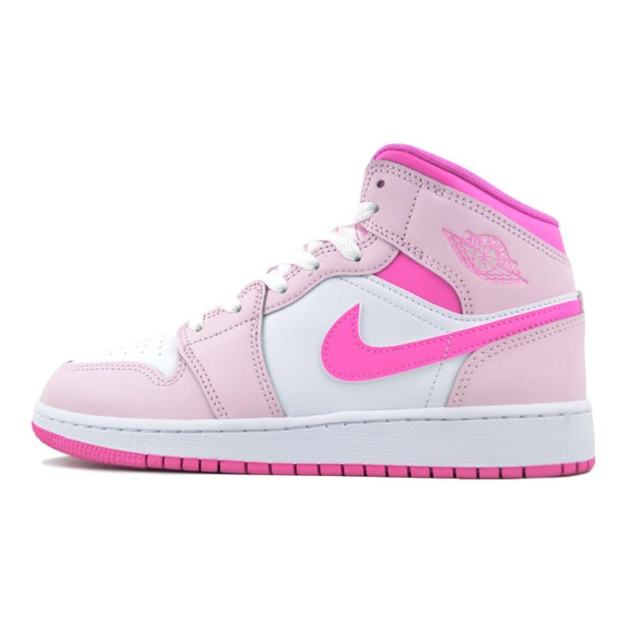 【新品24.5cm】NIKE｜エアジョーダン１GS｜ピンク/レッド/ホワイト エア ジョーダン 1 NIKE AIR JORDAN MID(GS) pink foam/pink foam