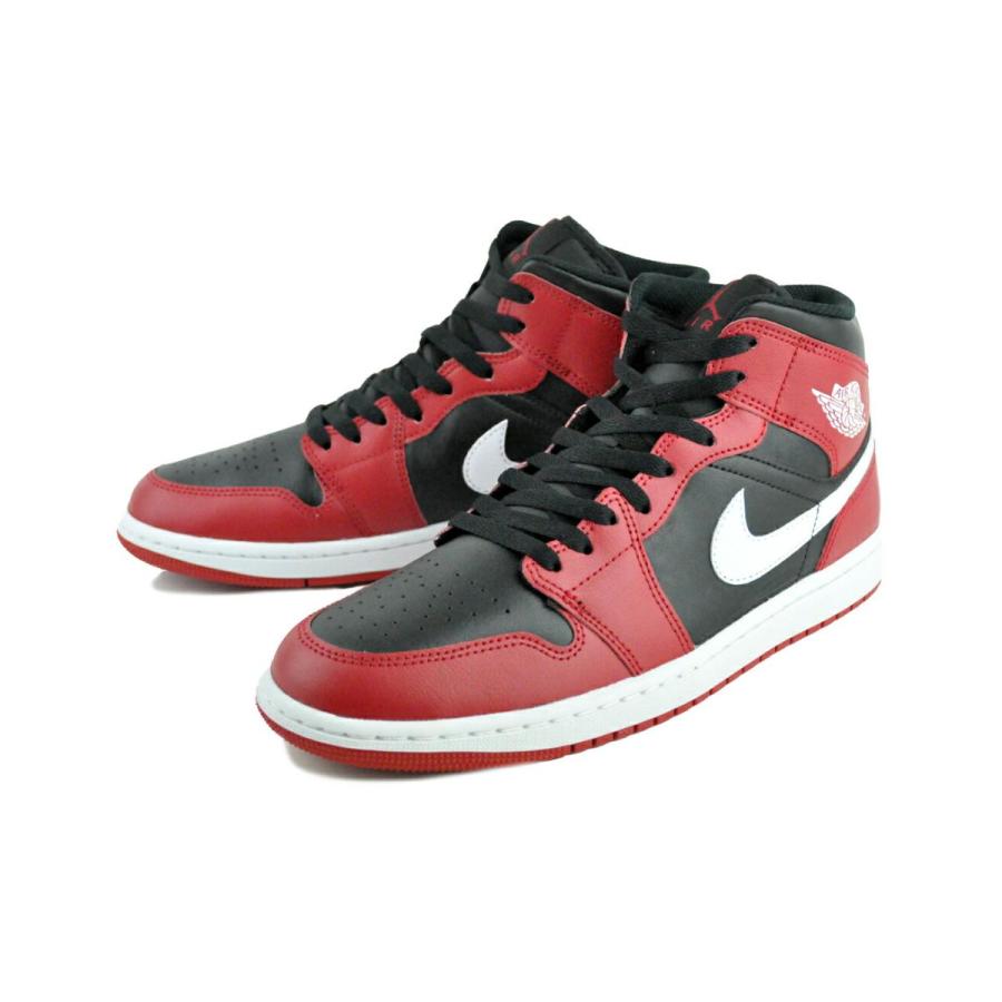 エア ジョーダン 1 NIKE AIR JORDAN MID blk/wht-gym red dq8426-061