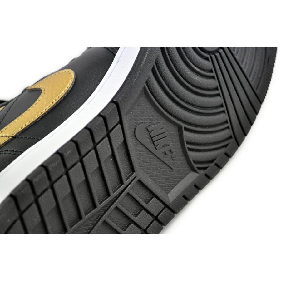 エア ジョーダン 1 NIKE AIR JORDAN MID blk/metallic gold-wht dq8426