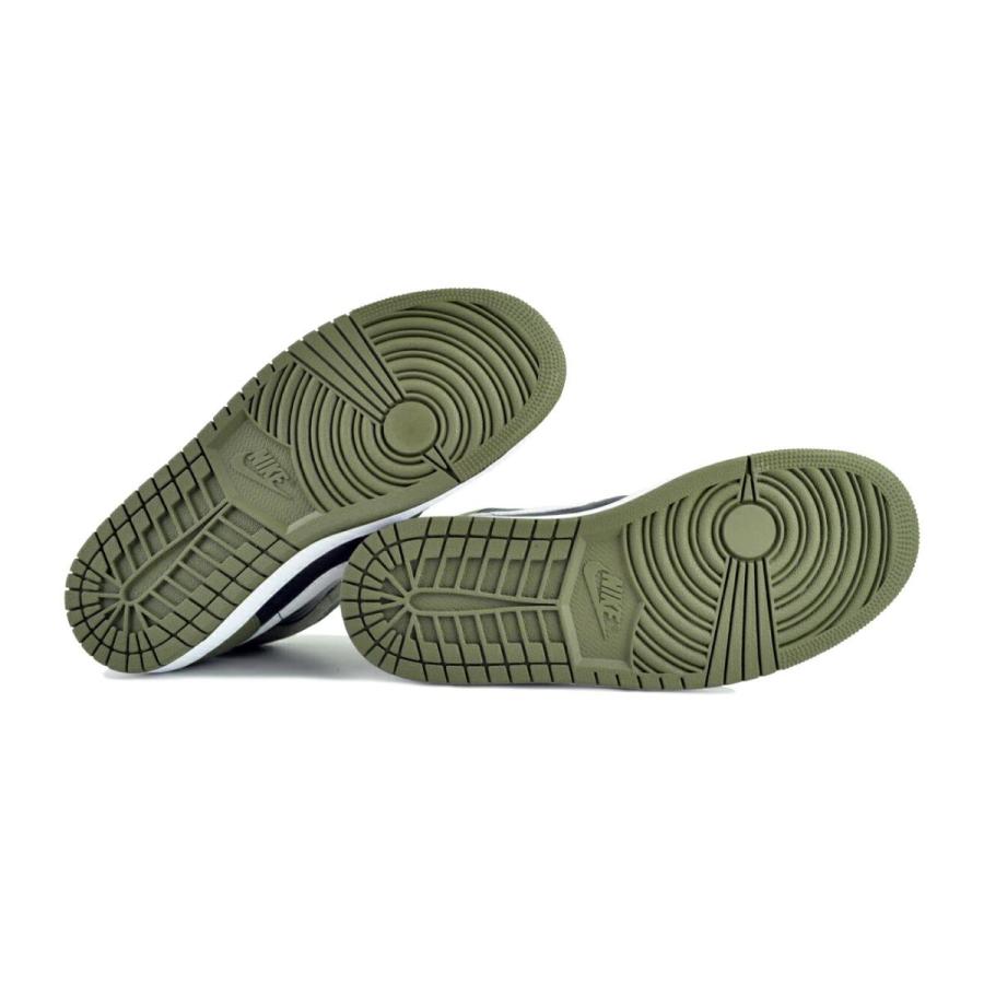 エア ジョーダン 1 NIKE AIR JORDAN MID blk/wht-medium olive エア ジョーダン 1 NIKE AIR JORDAN MID blk/wht-medium olive