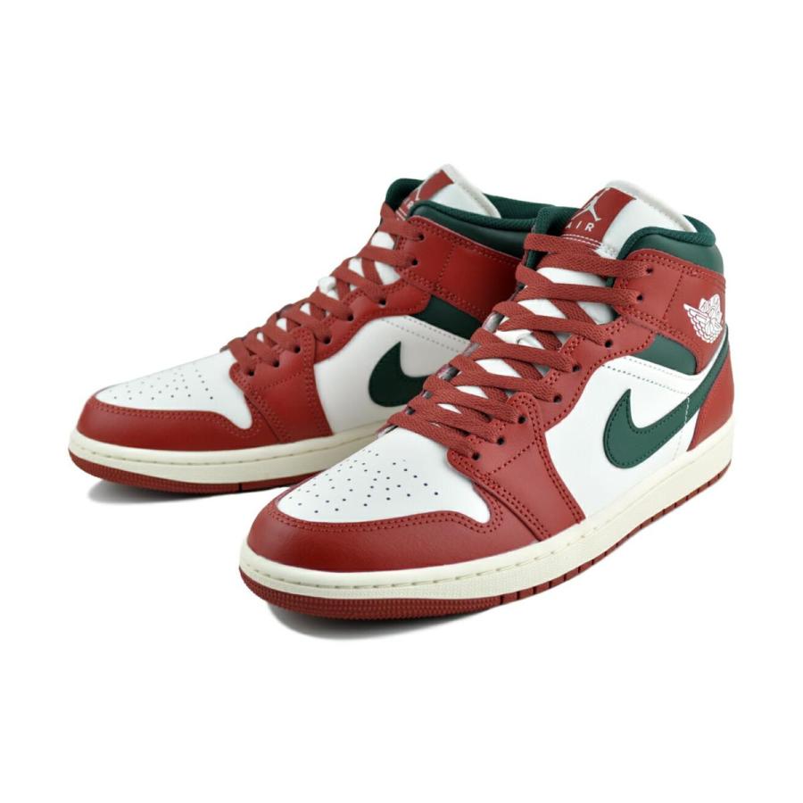 エア ジョーダン 1 NIKE AIR JORDAN MID sail/midnight green dq8426