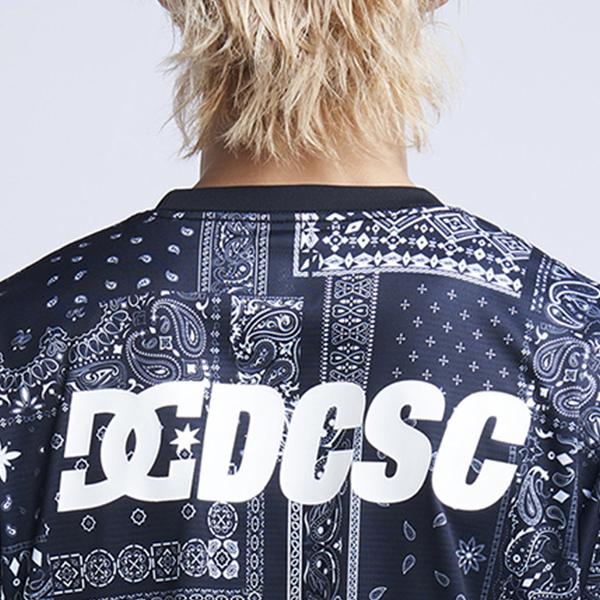 DC SHOES 23 ST DRYFAST BACK LOGO SS BLACK BANDANA dst232022-bbd ディーシーシューズ DCSC ロゴ Tシャツ プリント ペイズリー バンダナ 吸汗速乾性 UVカット｜limited-edition｜04