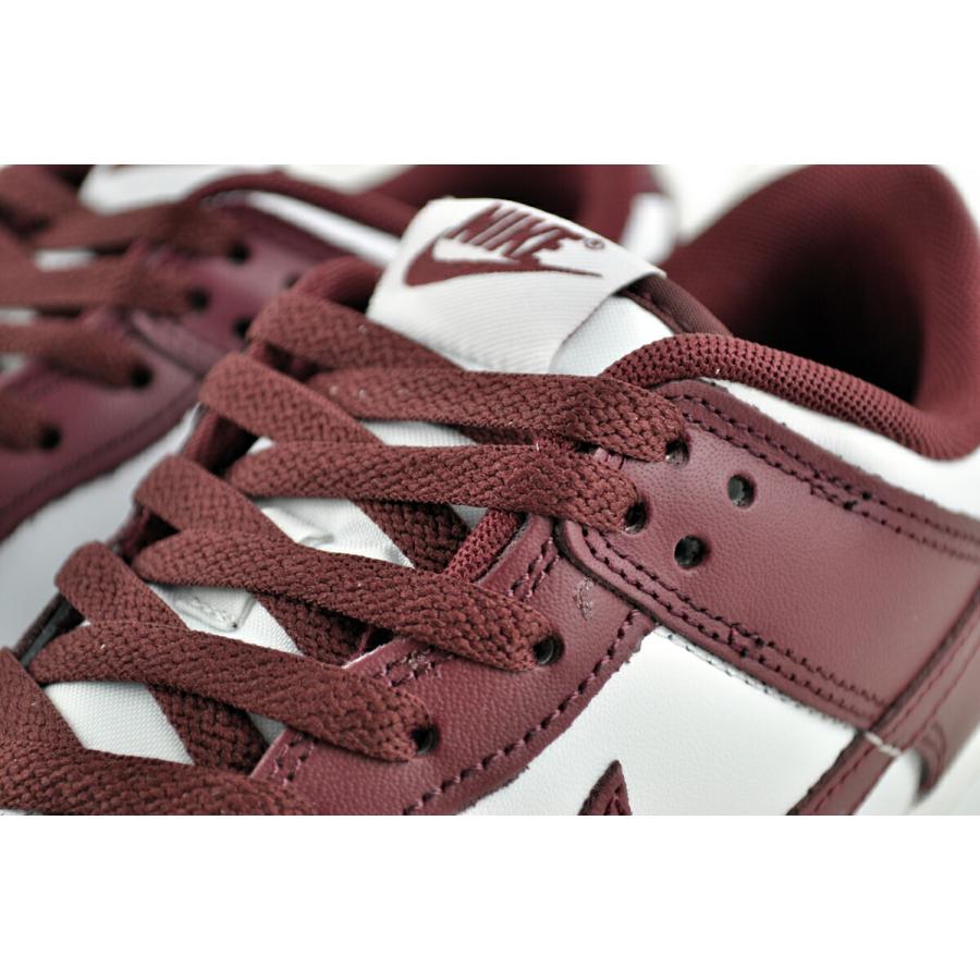NIKE（ナイキ） NIKE DUNK LOW RETRO wht/redwood-gym red dv0833-115