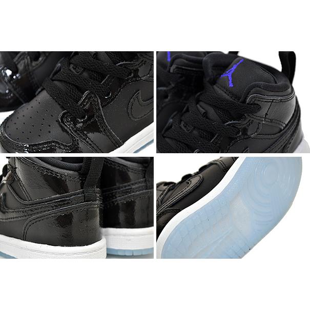 エア ジョーダン 1 NIKE JORDAN MID SE (TD) black/dark concord-white