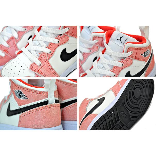 エア ジョーダン 1 NIKE JORDAN MID SE (TD) team orange/black-sail 