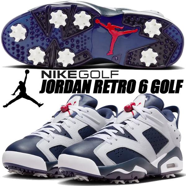 エア ジョーダン 6 NIKE JORDAN RETRO GOLF white/midnight navy