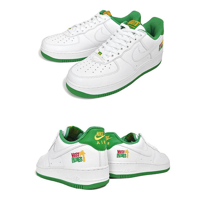 NIKE AIR FORCE 1 LOW RETRO QS WEST INDIES white/wht classic green