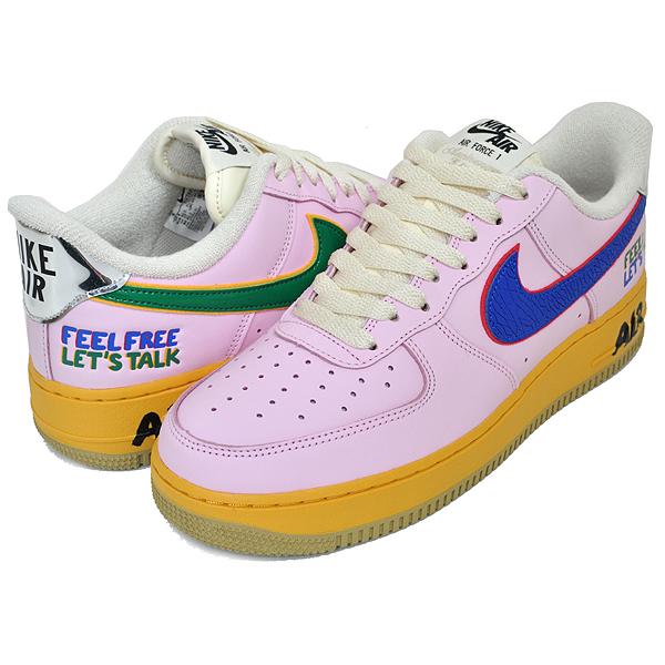 エア フォース 1 NIKE AIR FORCE 07 Feel Free Lets Talk pink form