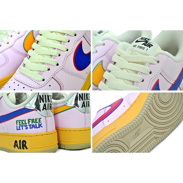 エア フォース 1 NIKE AIR FORCE 07 Feel Free Lets Talk pink form