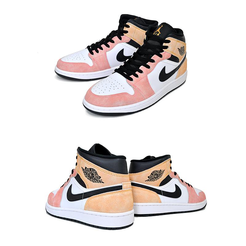 NIKE AIR JORDAN 1 MID SE ナイキ エア ジョーダン 1 ミッド SE メンズ MAGIC EMBER/SUNDIAL/WHITE/BLACK ホワイト dx4332-800 エア ジョーダン 1 NIKE AIR JORDAN MID SE magic ember/sundial-white