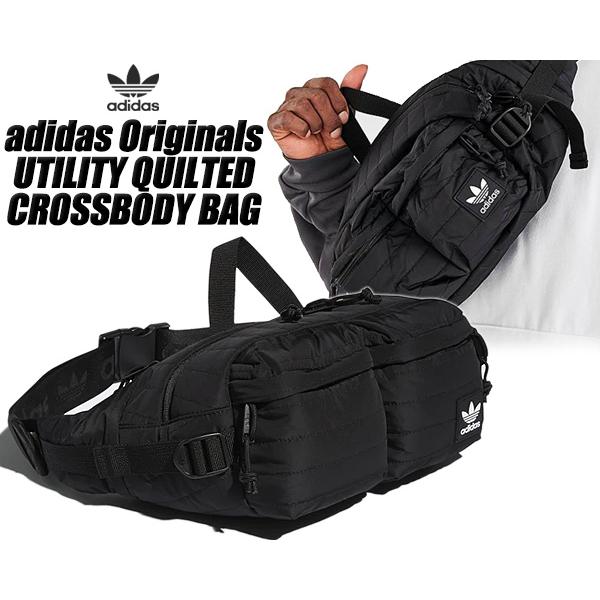 adidas ORIGINALS UTILITY QUILTED CROSSBODY BAG BLACK/BLACK ev7601 アディダス