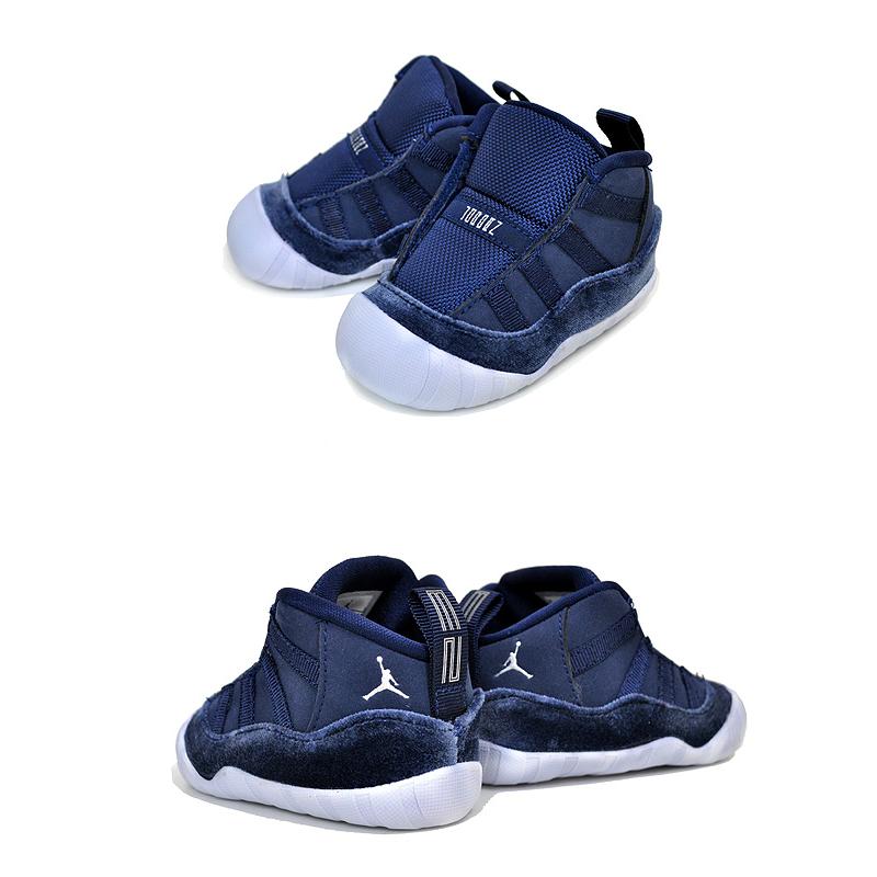 NIKE JORDAN 11 CRIB BOOTIE midnight navy/metallic silver fb1968441 ナイキ