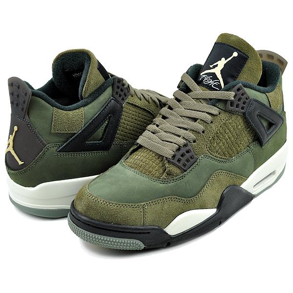 エア ジョーダン 4 NIKE AIR JORDAN RETRO SE CRAFT medium olive/pale