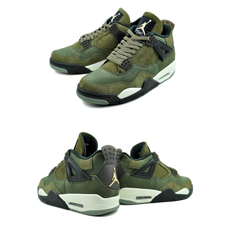 エア ジョーダン 4 NIKE AIR JORDAN RETRO SE CRAFT medium olive/pale