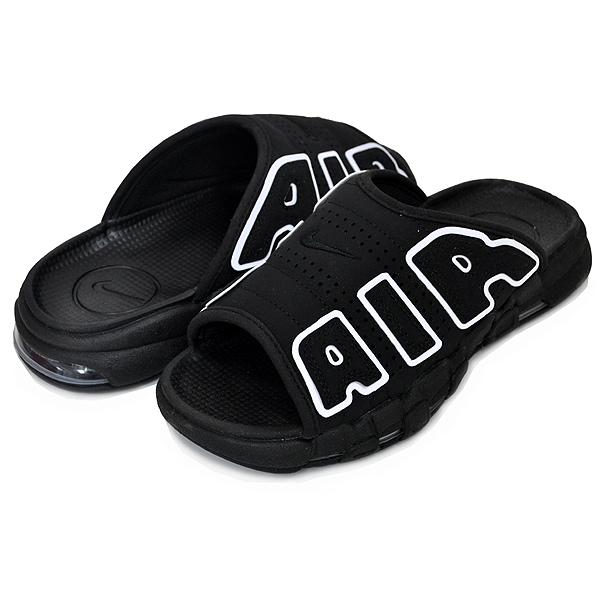 エア モア アップテンポ NIKE WMNS AIR MORE UPTEMPO SLIDE black