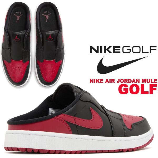 エア ジョーダン 1 NIKE AIR JORDAN MULE GOLF black/versity red