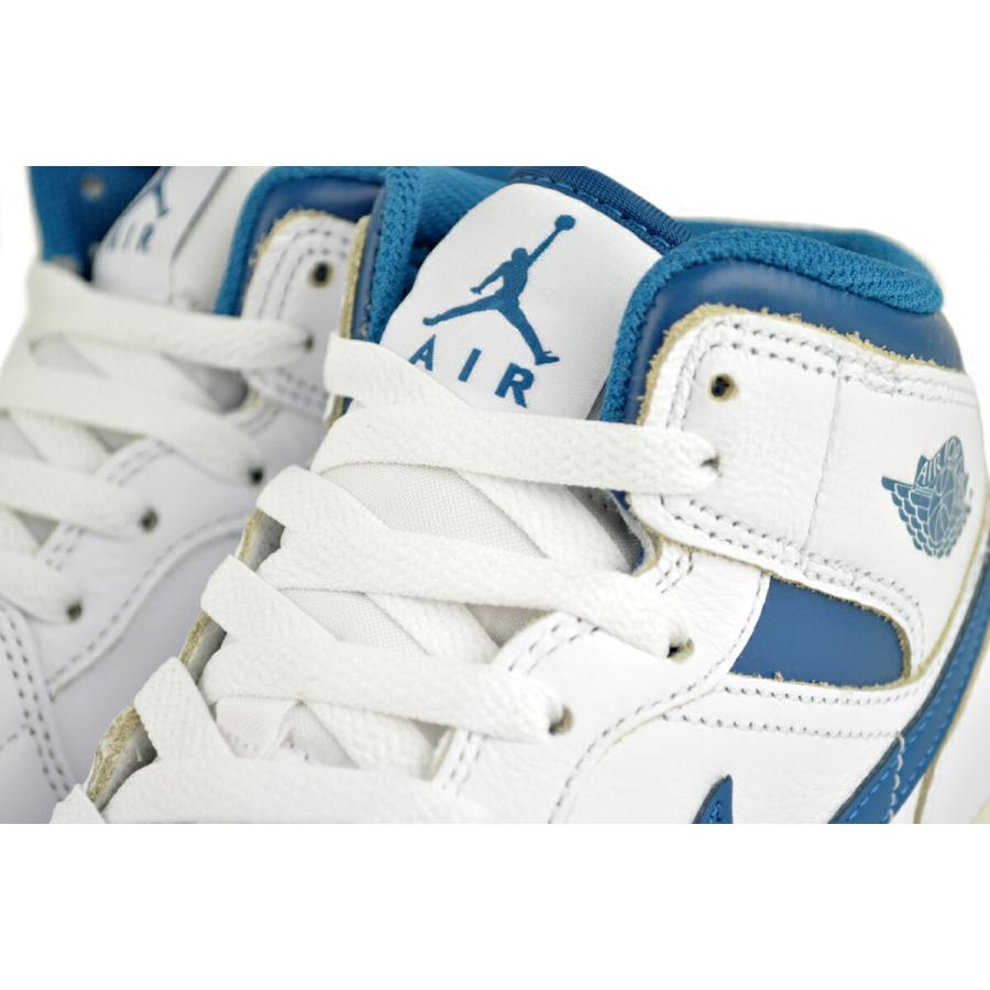 エア ジョーダン 1 NIKE AIR JORDAN MID SE(GS) wht/industrial blue
