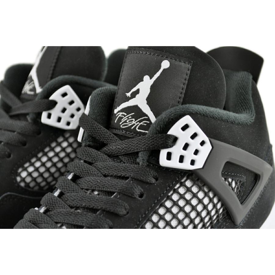 NIKE（ナイキ） NIKE AIR JORDAN 4 RETRO WHITE THUNDER black/white