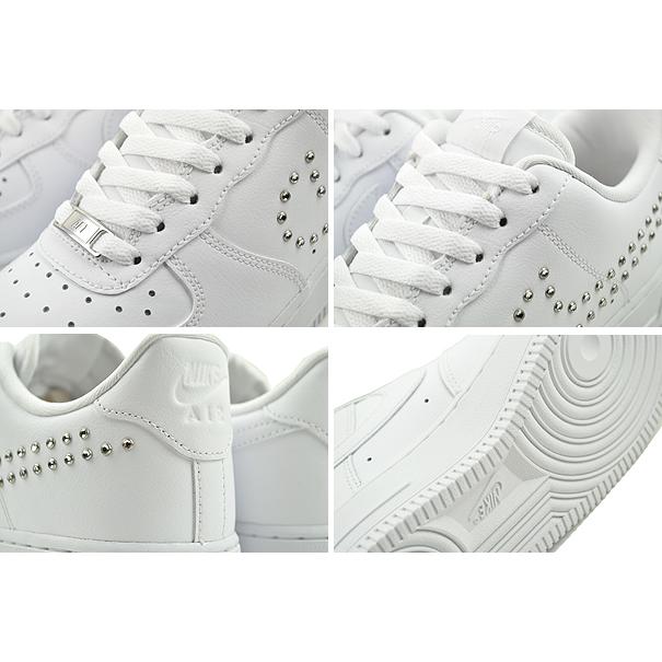 NIKE WMNS AIR FORCE 1 07 wht/chrome-metallic silver fq8887-100 ナイキ ウィメンズ エアフォース 1 07 レディース ホワイト クローム ラインストーン｜limited-edition｜04