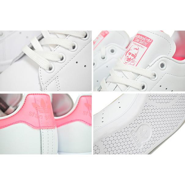 くうママadidas Stan Smith ホワイトスニーカー　23センチ STAN SMITH adidas W FTWWHT/SIGPNK/FTWWHT fu9649 アディダス
