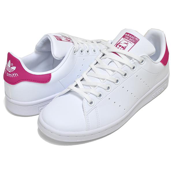 adidas STAN SMITH J FTWWHT/FTWWHT/BOPINK fx7522 アディダス スタンスミス ガールズ レディース スニーカー ホワイト ピンク ヴィーガン PRIMEGREEN｜limited-edition｜02