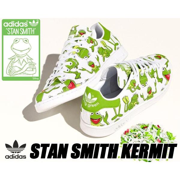 adidas STAN SMITH KERMIT FTWWHT/PANTON/FTWWHT fz2707 アディダス スタンスミス カーミット スニーカー ディズニー PRIMEGREEN｜limited-edition