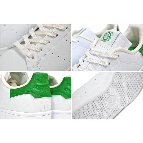 adidas STAN SMITH FTWWHT/OWHITE/GREEN g58194 アディダス スタンスミス ホワイト グリーン PRIMEGREEN リサイクル マテリアル ヴィーガン素材｜limited-edition｜04