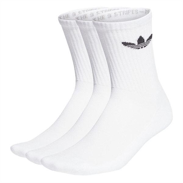 adidas（アディダス） adidas U CUSTRE CRW SOCKS 3P WHITE/BLACK