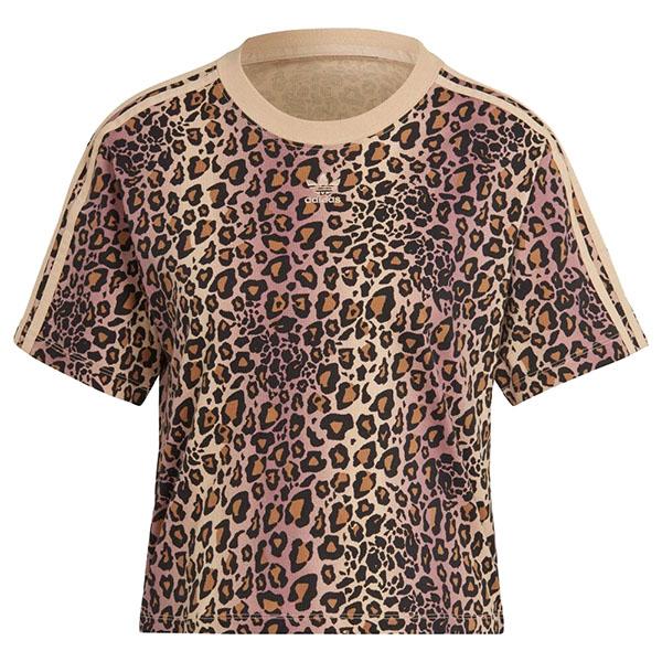 adidas Originals ALLOVER ANIMAL PRINT TEE BLACK/MULTCO hk5185