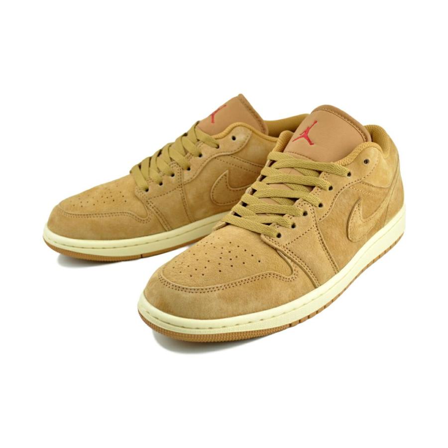 エア ジョーダン 1 NIKE AIR JORDAN LOW SE flax/flax-varsity red