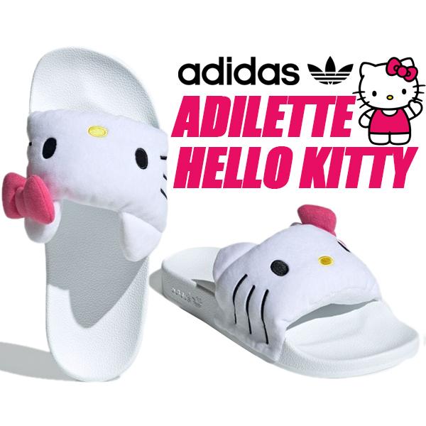 adidas（アディダス） adidas ADILETTE HELLO KITTY FTWWHT/CBLACK