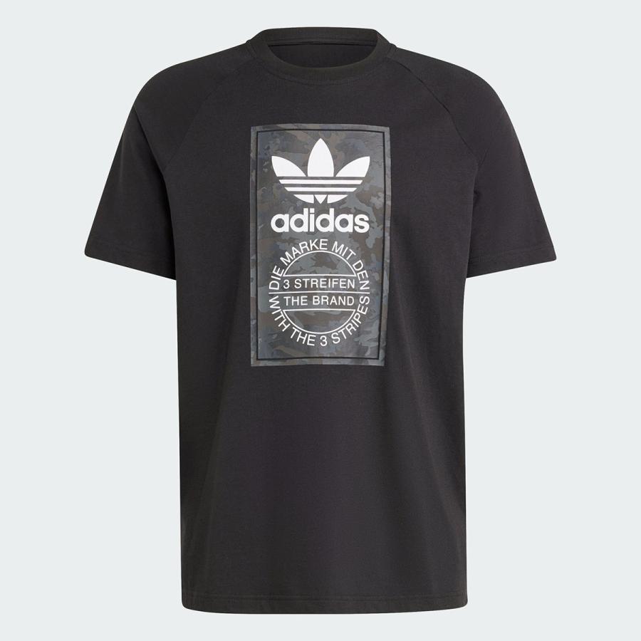 adidas（アディダス） adidas CAMO TONGUE TEE BLACK is0236 カモ タン