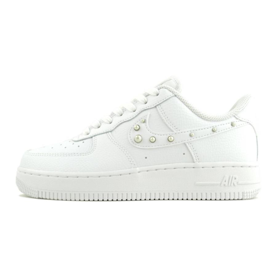エア フォース 1 NIKE WMNS AIR FORCE 07 PEARL SWOOSH wht/wht