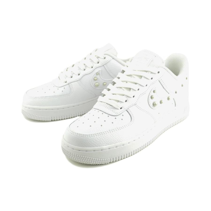 エア フォース 1 NIKE WMNS AIR FORCE 07 PEARL SWOOSH wht/wht