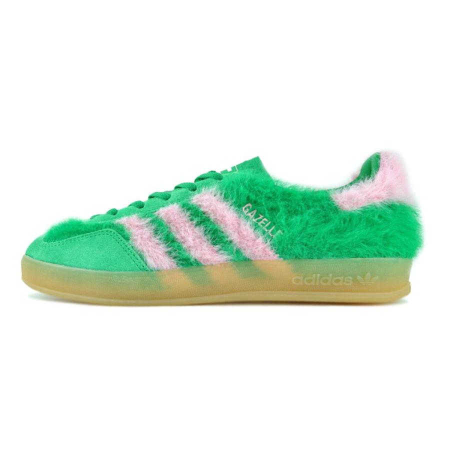 [アディダス] ガゼル インドア [GAZELLE INDOOR] グリーン/グローピンク/ガム JP8342 adidas（アディダス） adidas GAZELLE INDOOR W GREEN/GLOPNK/GUM3