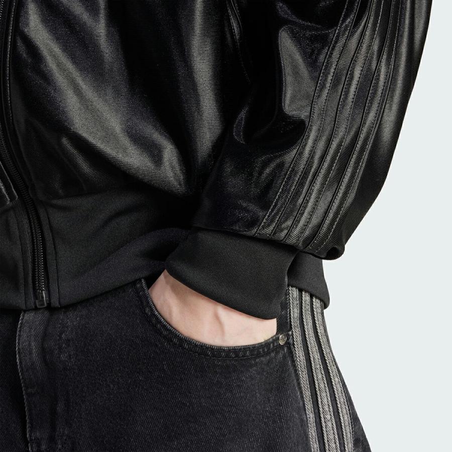 adidas（アディダス） adidas FIREBIRD METALLIC TRACKTOP BLACK