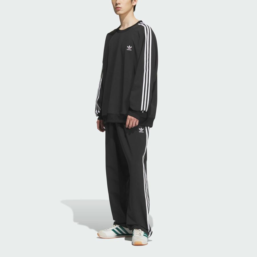 adidas（アディダス） adidas WOVEN PULL OVER TOP BLACK/WHITE jx8965