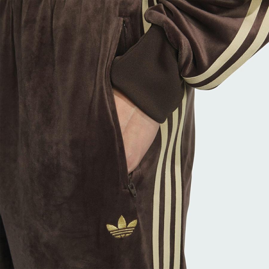 adidas（アディダス） adidas FIREBIRD VELOUR TRACK PANT DBROWN